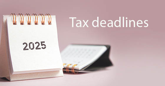 2025 Tax Calendar