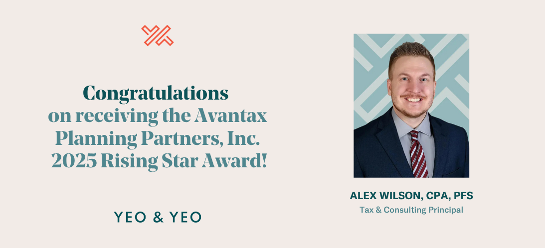 Alex Wilson Receives Rising Star Award from Avantax Planning Partners